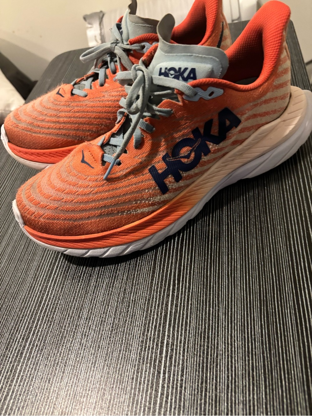 HOKA Women’s Mach 5 Orange Running Shoes - Lightweight Comfort
